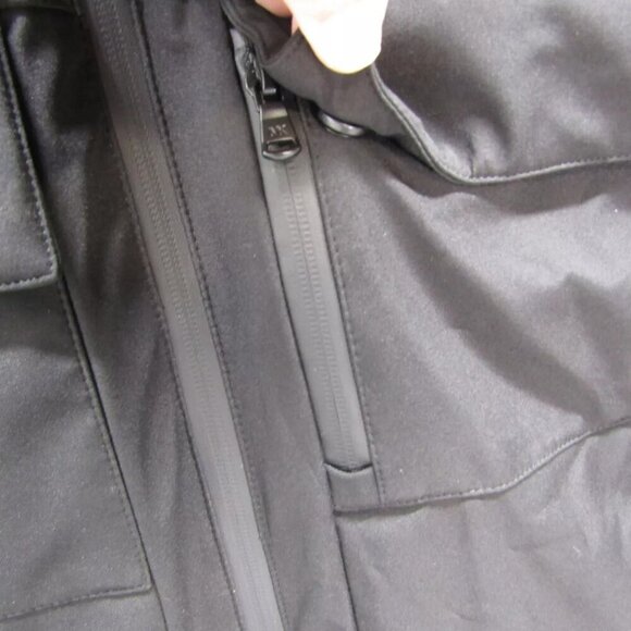 NEW MICHAEL KORS Mens Belgravia Woven Zip-Up Jacket Size XS Black - Picture 14 of 14